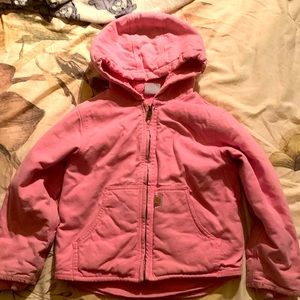 Kids carhartt lined coat size cs (6)
